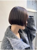 20代30代ショートボブ前髪ありボブミニボブ顔周りレイヤーカット