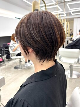 くびれショート/ショート/ボブ/髪質改善/縮毛矯正/名駅y34