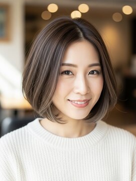 レヴィア(REVIA) 白髪ぼかしハイライトブリーチミルクティーベージュ