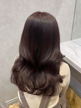 ロンド フィーユ(Lond fille) オリーブグレー髪質改善/黒髪/小顔/くすみベージュ/銀座 ■