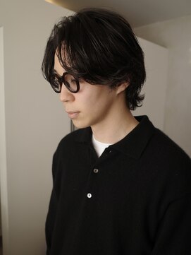 アンフェインド02(UNFEIGNED 02) MEN’S/リバースセンターパート/ニュアンスパーマ/名古屋