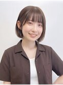 耳掛けナチュラルショートボブ