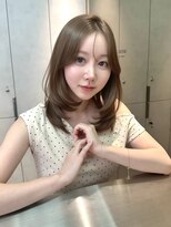 グロー オオミヤ アネックス 大宮(GLROW OMIYA ANNEX) ★ミディアムレイヤー 透明感カラー 顔周りカット