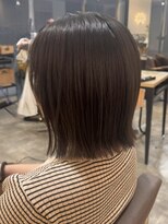 ノア(NOA)&nbsp;【NOA】透明感カラーぷつっと切りっぱなしボブ髪質改善