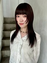 カシェ ナカザキ(CACHE NAKAZAKI)&nbsp;前髪/顔まわりレイヤー/ラベンダーカラー