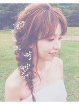 ヘアメイクアンドセットサロン リッコ(Hair make&set salon Ricco)&nbsp;大阪セットサロンRiccoブライダル編みおろしスタイル