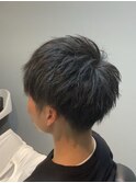 ゆるパーマ風ツーブロック