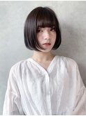 グランジボブ_ウェーブパーマフォギーベージュ耳かけ_7462