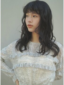 レジュアル(RESSUAL) 前髪　くびれミディ　イヤリングカラー　ラベンダーカラー