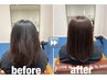髪質改善ケア＋水素トリートメント+カット+カラー+縮毛矯正