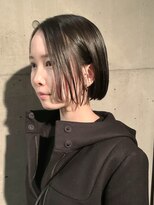 ラス トーキョー(LAS TOKYO)&nbsp;フレンチガーリー前髪なし切りっぱなしミニボブタンバルモリ