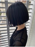 切りっぱなしボブ＊ミニボブ＊ショコラベージュ　ZinaCENTRAL