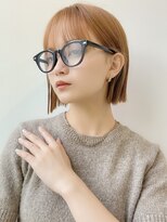 ゲーム 原宿店(GAME) ミルクティーベージ/ダブルカラー/ケアブリーチ/ボブ/原宿