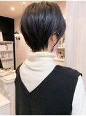 丸みショートヘア福山市Caary人気 /ショートボブ/ベリーショート