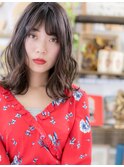 ★暗髪くせ毛風外巻きパーマ抜け感くびれヘア20代30代40代 ★8