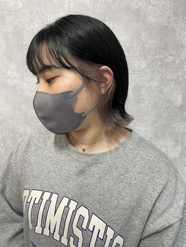 シールドヘアー 沖縄 新都心(C'LD Hair) 【 C’LD 】お客様スタイル_イヤリングカラーとボブ