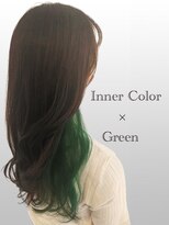 サラジュ 仁川店(SARAJU) デザインカラー　インナーカラー×透明感◎グリーン
