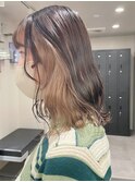 4829ニュアンスカラーハイトーングラデーションインナーカラー