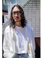 ボンド 三軒茶屋(Bond)&nbsp;メンズロング×ウェーブパーマ【三軒茶屋 メンズカット】