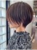 20代30代40代50代/丸みショート/クビレ/前髪あり/表参道