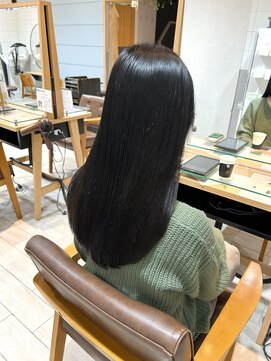 プラグ バイ ネオリーブ(plug by neolive) 黒髪×髪質改善 [髪質改善/縮毛矯正/レイヤーカット]韓国A