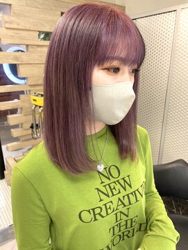 テテ(TETE) ワンレングス　ミディアムヘア