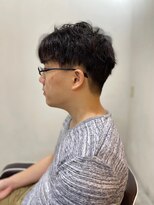 メンズカット バイ ソイクフ(メンズカット by SOY-KUFU)&nbsp;MEN’S HAREアッシュブラックカルマパーマ