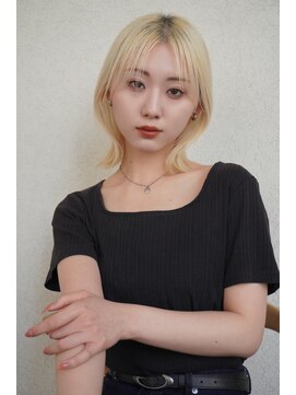 ガーデン オオタカノモリ(garden otakanomori) 【クビレヘア】小顔切りっぱなしボブ