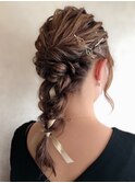 結婚式ドレスヘア