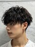 【メンズ】カット+波巻きスパイラルパーマ￥13500(#波巻きパーマ#梅田#ウルフ)