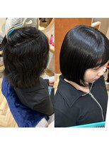 ディライト(Delight)&nbsp;シルクストレート beforeafter 縮毛矯正 髪質改善