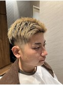 メンズツーブロックショート