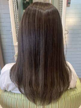 ビス ヘア アンド ビューティー 西新井店(Vis Hair&Beauty) 20代30代大人可愛いバレイヤージュベージュミルクティー