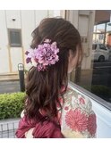 ゆるふわ×ハーフアップ