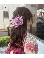 ハウリーヘアアンドスパ(HAURY hair&spa) ゆるふわ×ハーフアップ