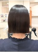 【NOA】マロンベージュ伸ばしかけツヤ髪ボブ