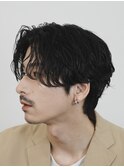 原宿ラルフカールオールバックスパイラルパーマ30代男性色気ヘア