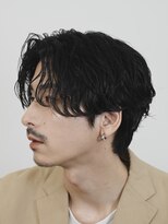 レタッチバイフィフス(RETOUCH by fifth)&nbsp;原宿ラルフカールオールバックスパイラルパーマ30代男性色気ヘア