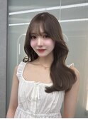 【中村珠梨】顔周りカット/透明感カラー/韓国ヘア/レイヤー