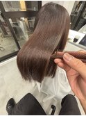 美髪ストレート×縮毛矯正♪前髪カット30代40代髪質改善