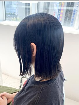 ヘアーアンドメイク ニューヨークニューヨーク 姫路店(Hair&Make NYNY) 切りっぱなし外ハネボブ