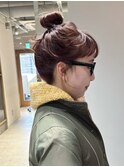 小川/ブリーチなしラベンダーベージュ透明感簡単ヘアアレンジ