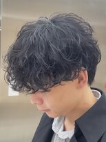 フィフスパーク(fifth PARK)&nbsp;渋谷シャドウパーマメンズマッシュ無造作パーマ緩めメンズカット