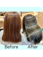 sins髪質改善カラーも人気♪