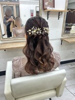 プティクローシェ バイ クオーレ(petite cloche by CUORE)&nbsp;ハーフアップ