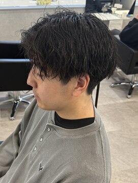 MEN’S HAIR/波巻ツイストスパイラル/フェザーパーマ/新田
