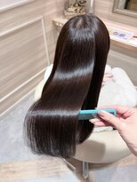 アンド ラ ブランシュ(&.La Blanche)&nbsp;大人ガーリー/ダークアッシュ/ミディアムレイヤー/髪質改善