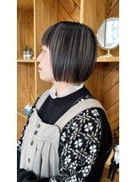 レシピ アリエ(recipe allier)&nbsp;ミニマルボブ × 透明感アッシュグレー