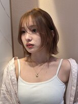 サンドイエナ 横浜店(sand yena)&nbsp;くびレイヤーボブルフネビージュ小顔ワンレンこなれミディ