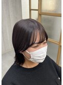 かわいい顔まわり×伸ばしかけ切りっぱボブ＊